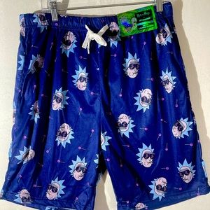 Rick and Morty x Aeropostale collab Lounge shorts limited edition Large NWT